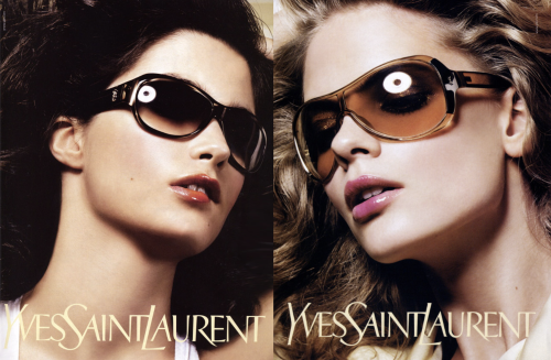 Yves Saint Laurent Rive Gauche. Ad campaign SS04Creative Director: Tom FordModels: Julia Stegner, Ma