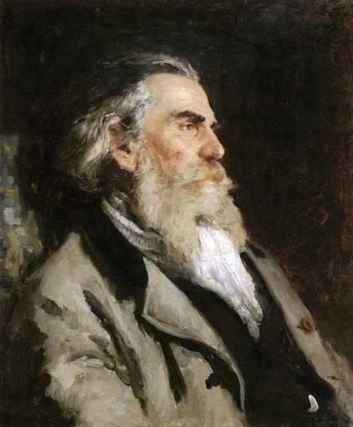 Ilya Repin -Portrait of the painter Alexey Petrovich Bogoliubov - 1882 Oil on canvas. 65 × 53 cm. The State Radischev Art Museum, Saratov