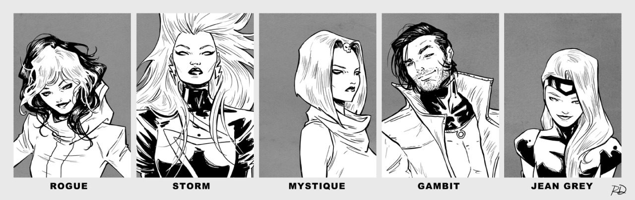 lordtimeblogposts:  X-Men  Class Yearbook Photos; Art by Evan “Doc” Shaner art