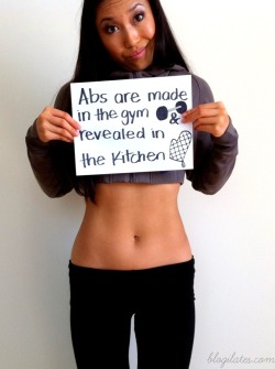 Healthy-Is-Perfection:  Yes! I Hate The Saying “Abs Are Made In The Kitchen”