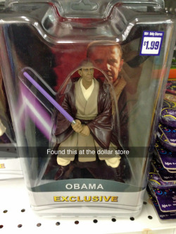 tastefullyoffensive:  Obama-Wan Kenobi (photo