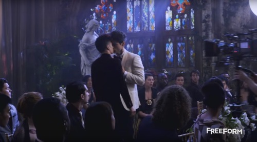 angellovercriss:  Matthew and Harry: behind the scenes of ‘Malec’ 