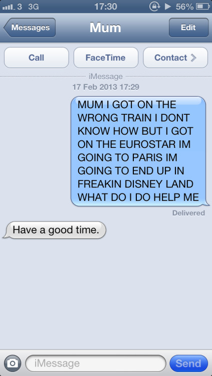 unfollovving: weirdteenblogger: WHAT THE HELL MUM I’d be happy with a mom like that