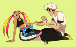 savodraws:  Team Skull gettin ready  