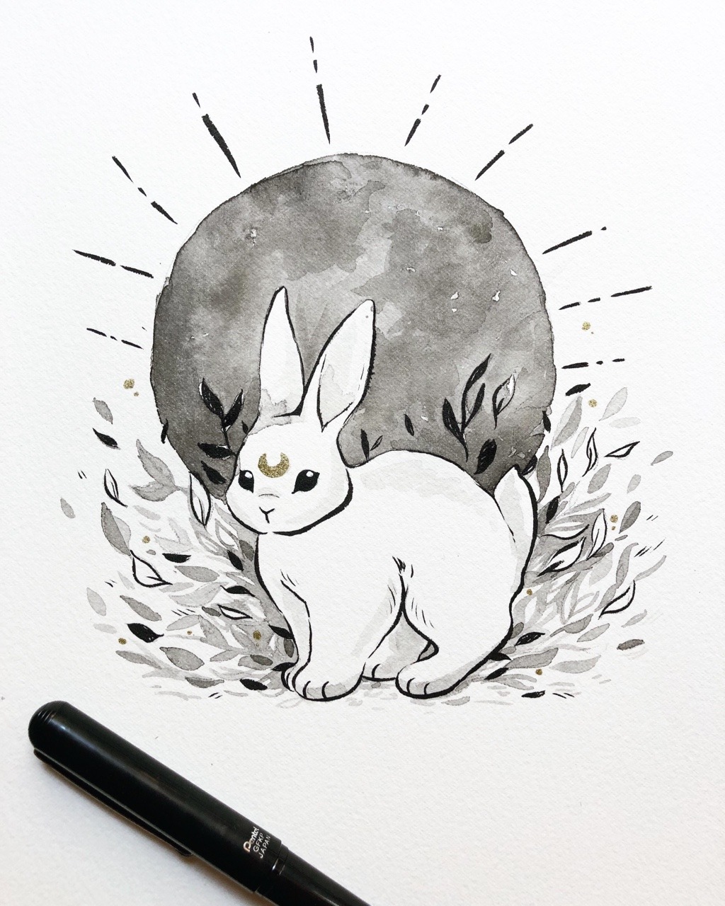 Art on Tumblr — Inktober Day 1: New Moon - New...