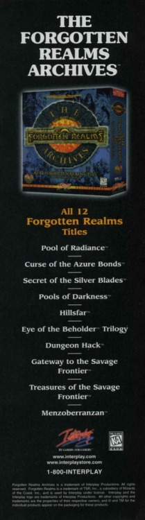 Pool of RadianceCurse of the Azure BondsSecret of the Silver BladesPools of DarknessHillsfarEye of t
