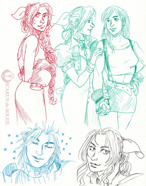 icarus-doodles:  got the ffvii nostalgia REAL BAD YA FEEL ME??   (Originally posted on Twitter)   