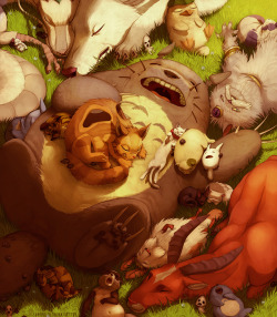 momosmoment:  Ghibli Naptime by TamberElla