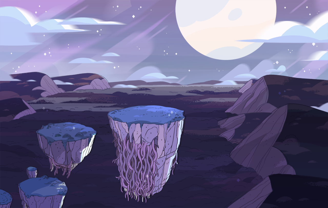 A selection of Backgrounds from the Steven Universe episode: Rose’s ScabbardArt