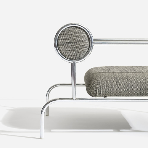 wright20: Shiro Kuramata pair of Sofa with Arms (single) for the Espirit House