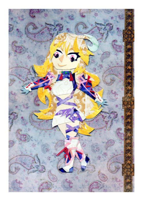 Millia from Tales of Xillia in papercraft.