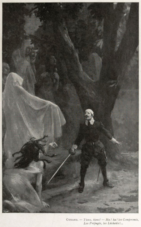 Albert Besnard (1849-1934), ‘Cyrano de Bergerac’, “Illustrated Complete Works of E