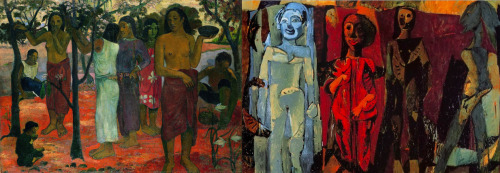 Contribution Pierrick RodriguezPaul Gauguin / Nave Nave Mahana / 1896-Markus Lüpertz / 5 Bilder über