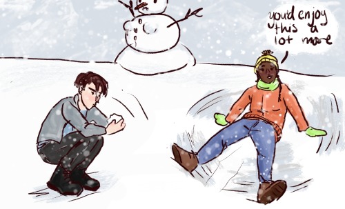 cinnamonplums:i saw this post by @salzundhonig​ about the team and snow a while ago and didn’t have 