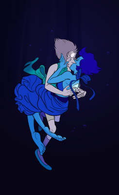 steamboat-itchy:  underwater kissing 