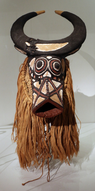 Buffalo mask of the Bwa people, Burkina Faso.  Artist unknown; ca. 1910-1950.  Now in the Cleveland 