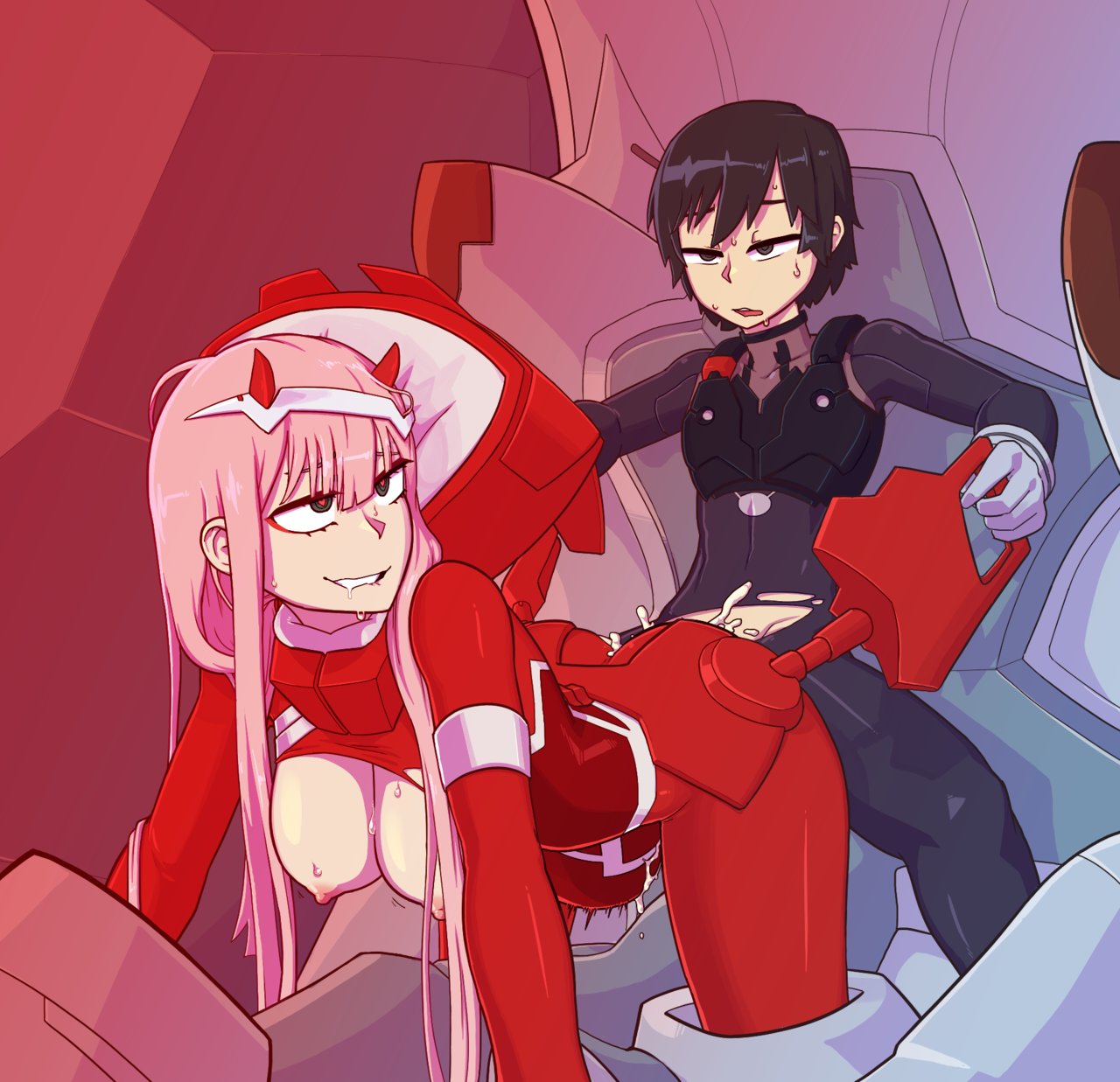 tenkaboutholes:  FranXX inside my DarlingRefined Color (+BG) commission for AnonymousChicken!if