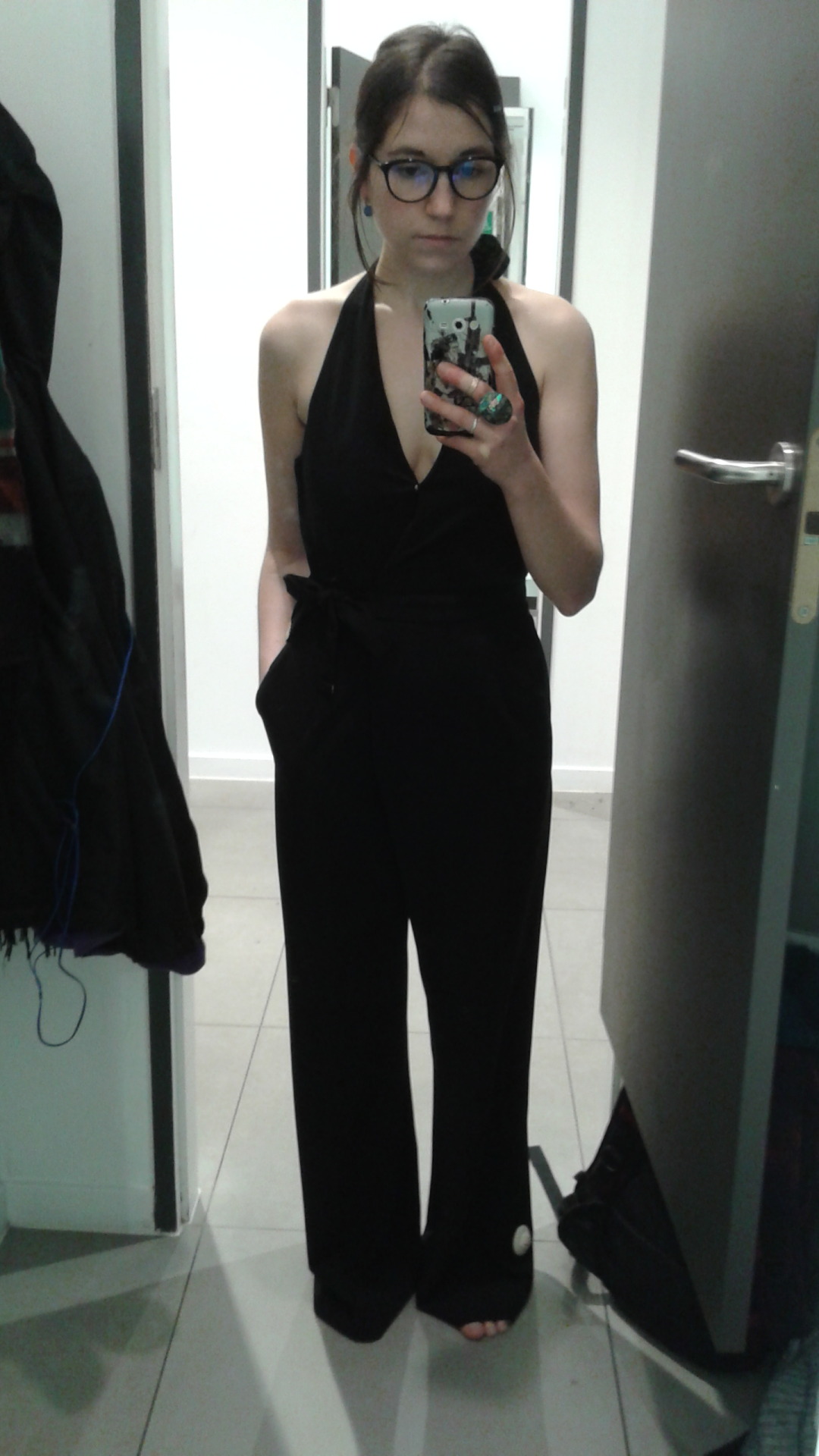 horriblegreen:  I look so serious but I looove that outfit. Itâ€™s Â£40 so