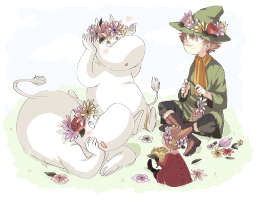 Flower crowns and a hug from Snufkin