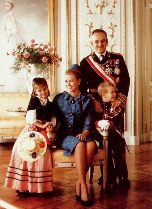 Portrait of the Monegasque royal family 