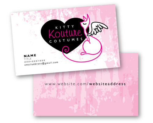 Kitty Kouture CostumesCustom Logo / Business Card Design / Sign Design© Kristen M. Collins (des