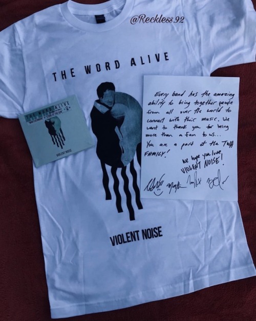 I love new @thewordalive album #ViolentNoise all songs appeals to me more than anything else in this