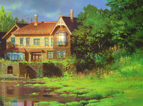 artbooksnat:Background art from the Studio Ghibli film When Marnie was There (思い出のマーニー). Yohei Taned