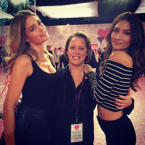 thesuperangels:@tinat2: backstage with these beauties! #rehearsalday1 #vsfashionshow