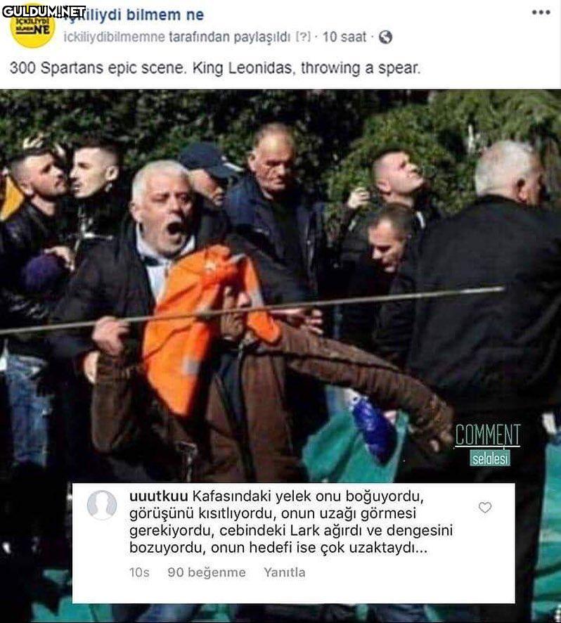 Kafasındaki yelek onu...