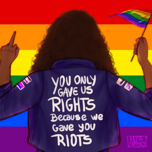 imluarte:you only gave us rights because we gave you riots. 2021 pride. I. Love. These.