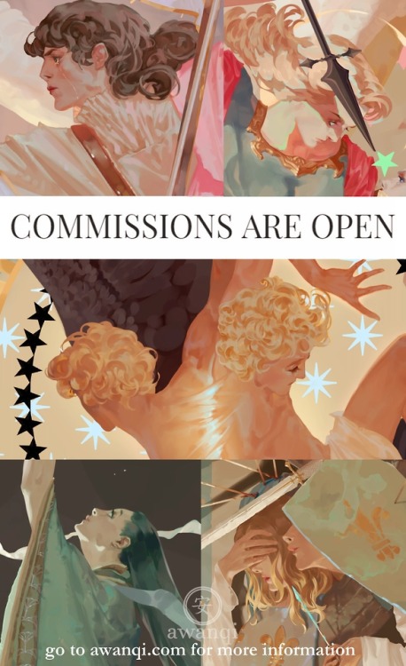 Portrait commissions are open! I’m offering:10 slots: head portraits5 slots: busts (waist up)2 slots