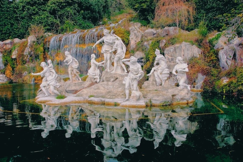 glazedeye-s:Fountain of the goddess Diana (Artemis), Royal Palace of Caserta: Reggia di Caserta, Italy.
