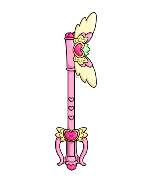 ashleyadamsart: I got a little bored and decided to design a Keyblade based on Tokyo Mew Mew. I used