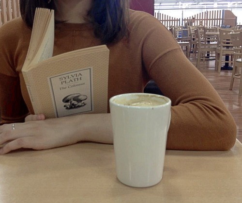 stefanysite:Mushrooms poem - reading in the cafe. Got this one for a pound today. 