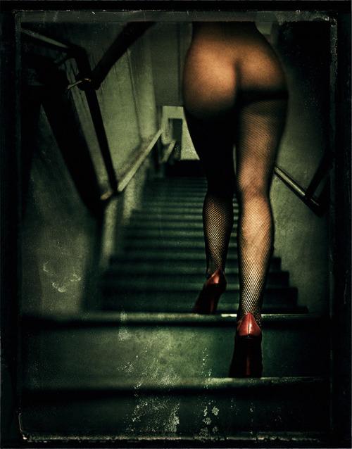 jameswigger: Red Shoes: Ascending Fuji FP-100C45, negative