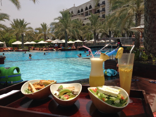 3arabesque: Salads by the pool. @Zaabeel Saray- Palm Jumeirah