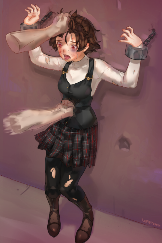 lumpychan:Commission of Makoto Niijima from Persona 5! Please do not abuse your Makoto.
