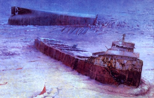 38 Years Ago Today — The Sinking of the Edmund Fitzgerald,At over 700 feet long and with a dea