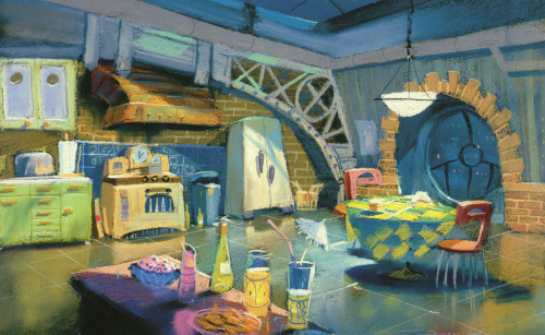 disneyconceptsandstuff:Visual Development from Monsters Inc by Dominique Louis