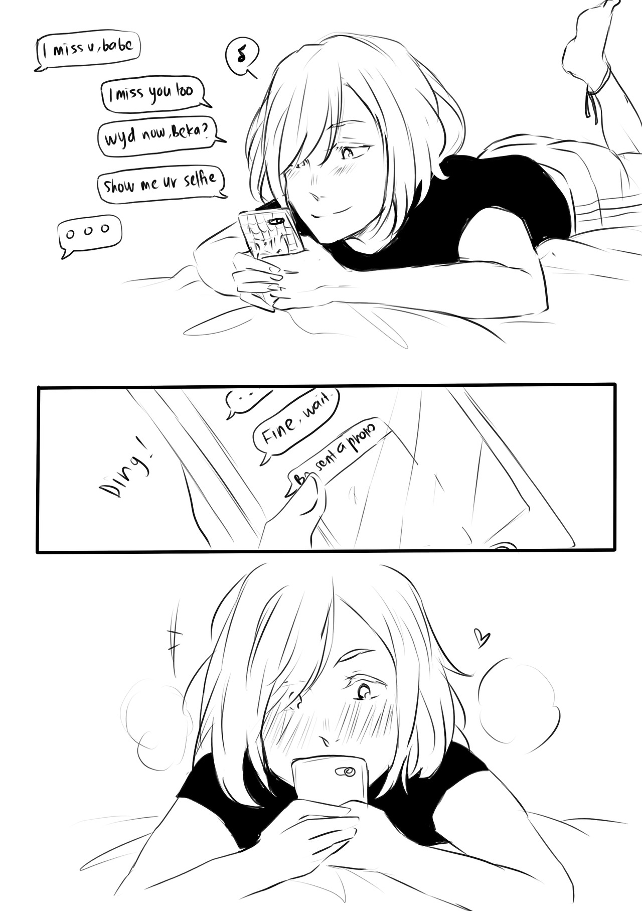 iamatrashfan: Headcanon where when Beka went to US to practice with Leo and JJ. Yuri