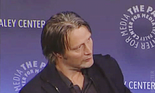 bloodstainedlovers:  that face Mads made when Hugh was like ‘platonic’ in that