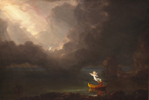 loumargi:Thomas Cole - The Voyage of Life - Youth Thomas Cole - The Voyage of Life - Childhood, 1842