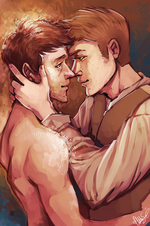 artsyunderstudy:   “You want to know what the Captain really whispered to me that day?  He told me that my true love… was right in front of my eyes. And he was right.”  Stardust AU.  I couldn’t help myself. Taken from this scene. 
