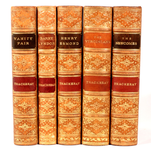 michaelmoonsbookshop:Fine full calf gilt leather bound books