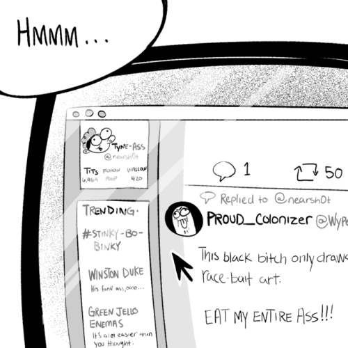 How to deal with a racist troll: Cannibalize them, ass first.