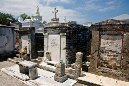 sixpenceee:  Saint Louis #1 is the oldest of three Catholic Cemeteries in New Orleans, Louisiana which has a history of ghost stories. Saint Louis #1 Cemetery hosts one of the most notorious tombs of all time: that of Marie Laveau also known as Grande
