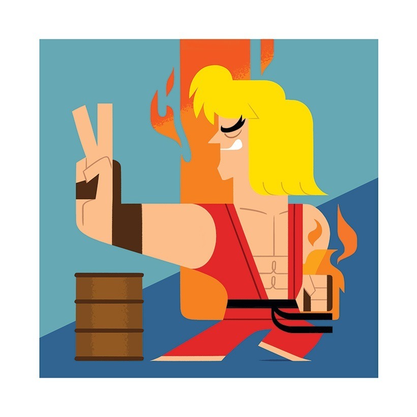 xombiedirge:  World Warriors by Christopher Lee / Tumblr / Store8″ X 8″ prints,
