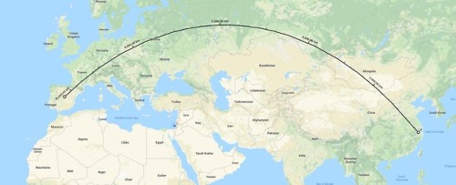 smis-happens:mapsontheweb:You can walk in a straight line from Madrid to Shanghai without hitting a 