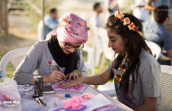 Pussylipglosss:  Sixpenceee:  Iraqi Girls At Peace Carnival In Baghdad To Counter
