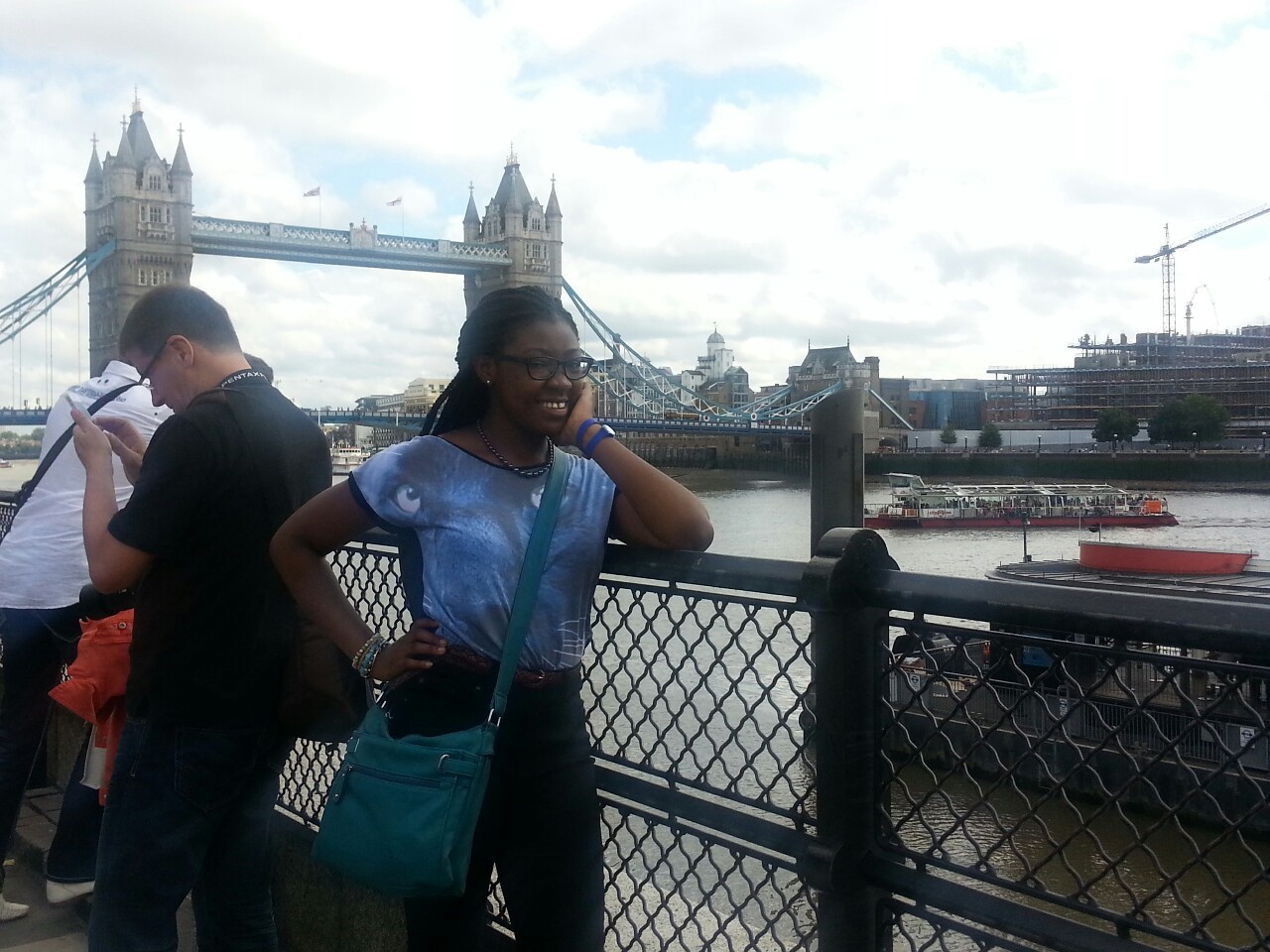 greenandcopper:  Some cute pictures of me taking my cousin round London, and me in